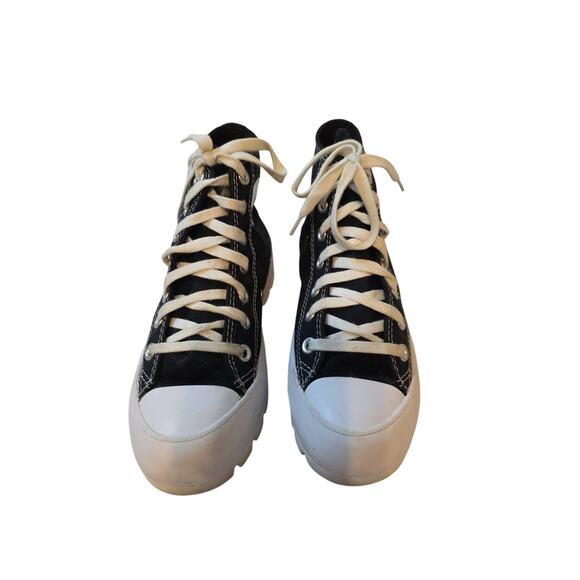 Converse Chuck Taylor All Star Lugged High Black White Platform Womens 6 Sneaker - Picture 1 of 11